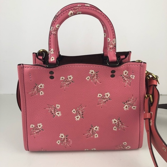 Coach Pink Floral Satchel - Picture 5 of 16